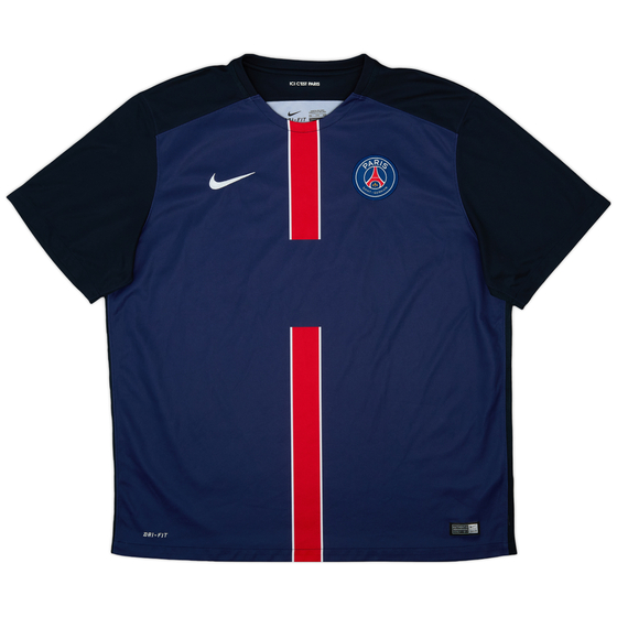2015-16 Paris Saint-Germain Home Shirt - 9/10 - (XXL)