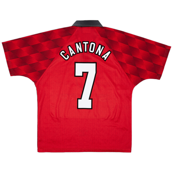 1996-98 Manchester United Home Shirt Cantona #7 - 8/10 - (M)