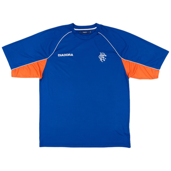 2002-03 Rangers Diadora Training Shirt - 9/10 - (XL)