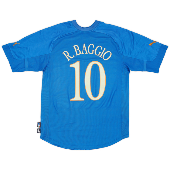 2004-06 Italy Home Shirt Baggio #10 - 6/10 - (XL)