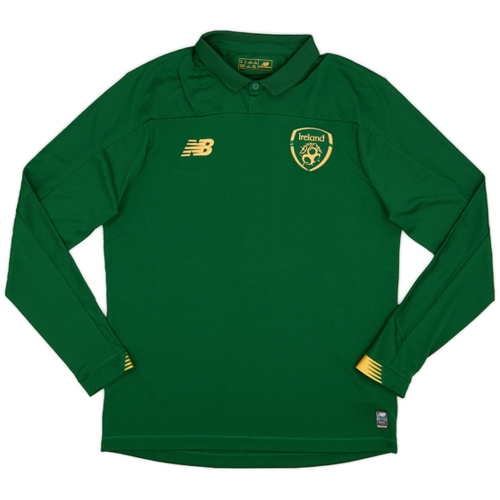 2020-21 Ireland Home L/S Shirt - 8/10 - (M)