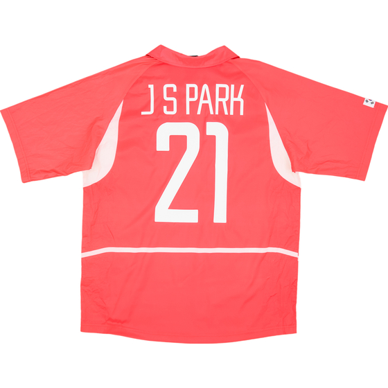 2002-03 South Korea Home Shirt J.S. Park #21 - 8/10 - (M)