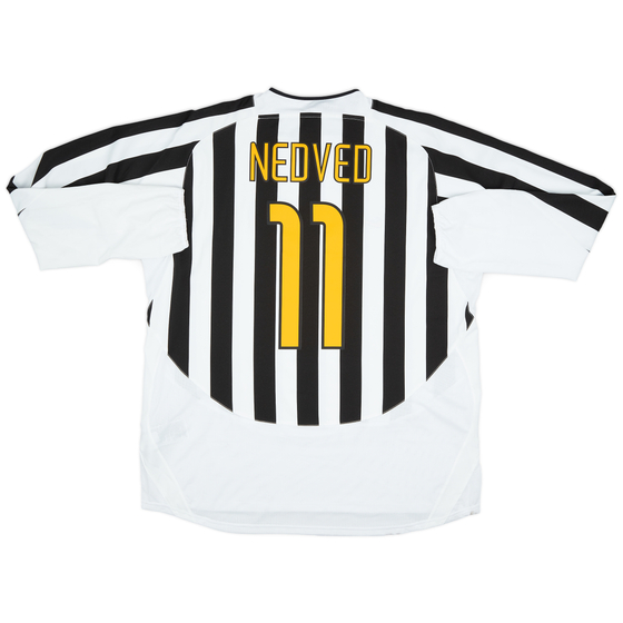 2003-04 Juventus Home L/S Shirt Nedved #11 (XXL)