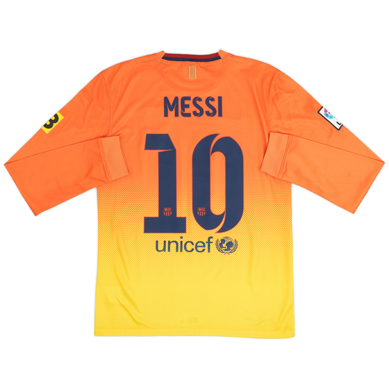 2012-13 Barcelona Away L/S Shirt Messi #10 - 8/10 - (S)