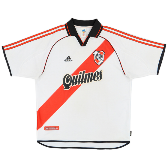 2000-02 River Plate Home Shirt - 9/10 - (XL)