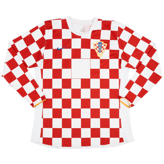 2006-08 Croatia Player Issue Home L/S Shirt - 8/10 - (XXL)