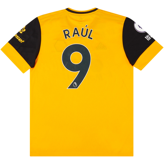 2020-21 Wolves Match Issue Home Shirt Raul #9 (v Man City)
