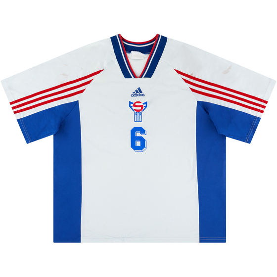2000 Faroe Islands Match Worn Home Shirt #6 (v Denmark)