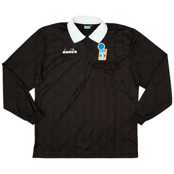 1990s Italy FIGC Diadora Referee L/S Shirt - 8/10 - (XL)