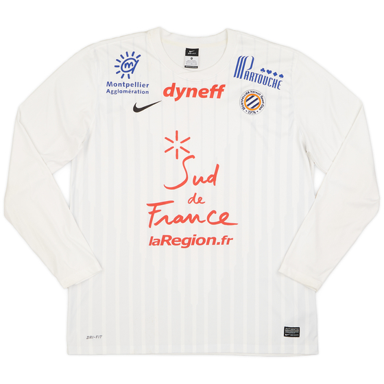 2012-13 Montpellier Away L/S Shirt - 7/10 - (XL)