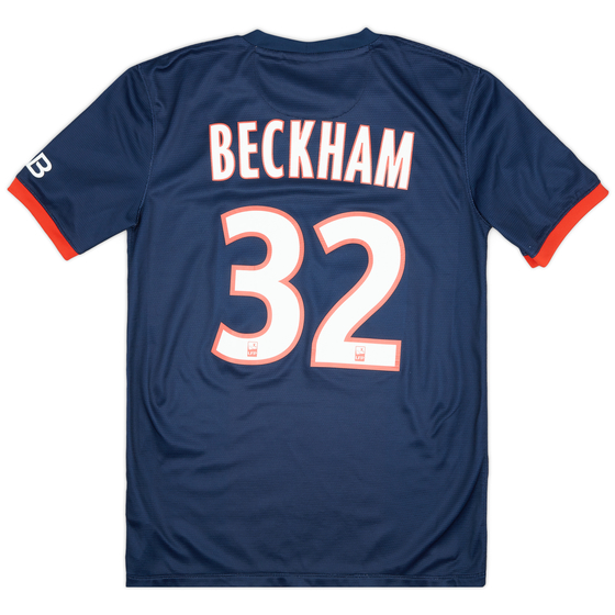 2013-14 Paris Saint-Germain Home Shirt Beckham #32 - 9/10 - (S)