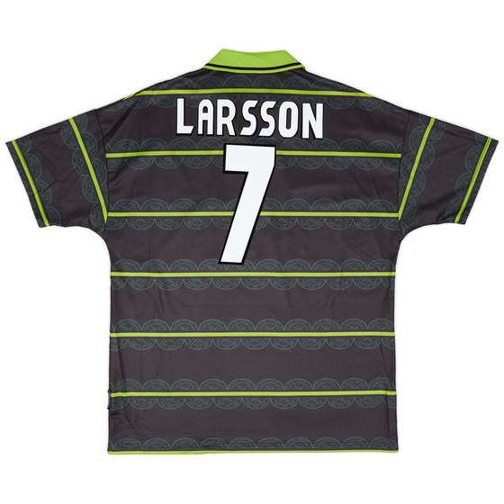 1998-99 Celtic Away Shirt Larsson #7 - 10/10 - (XL)