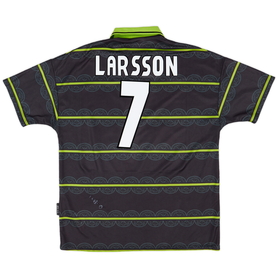1999-00 Celtic Away Shirt Larsson #7 - 7/10 - (XL)
