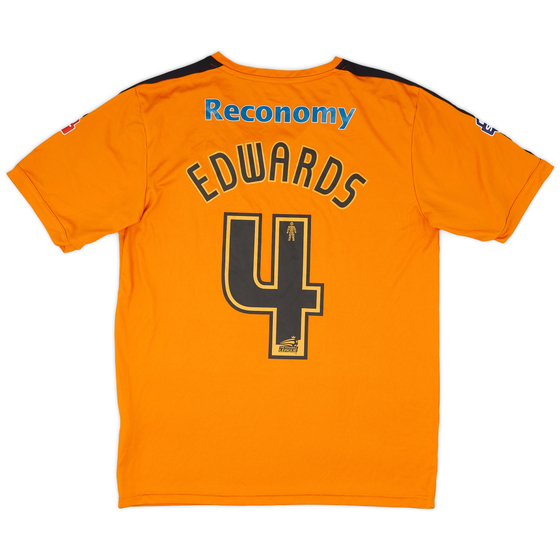 2015-16 Wolves Match Issue Home Shirt Edwards #4