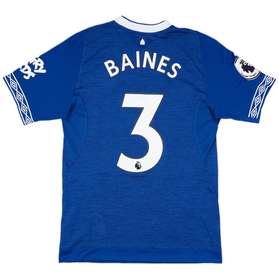 2018-19 Everton Match Issue Home Shirt Baines #3