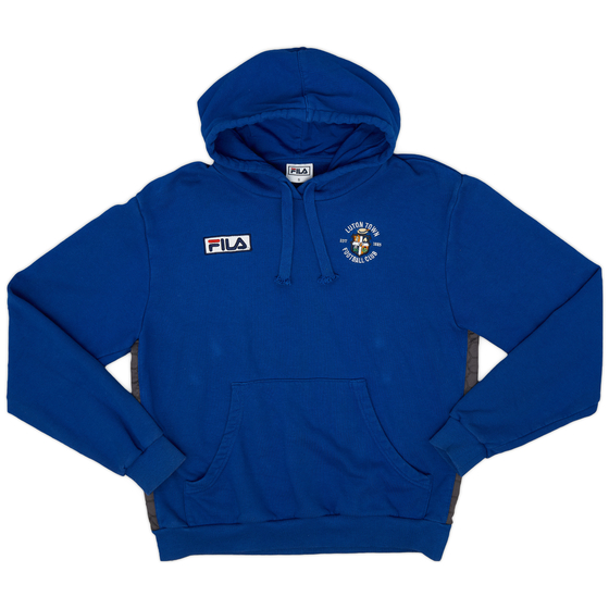 2015-16 Luton Town Fila Hooded Sweat Top - 8/10 - (S)