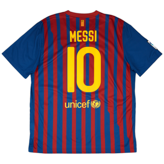 2011-12 Barcelona Home Shirt Messi #10 - 9/10 - (XL)