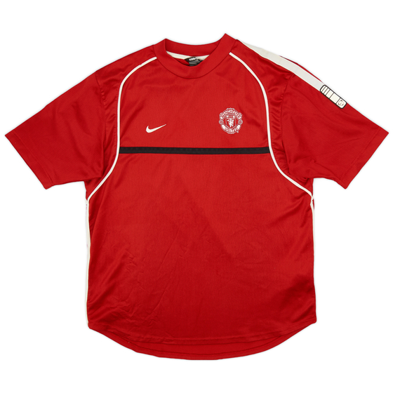 2002-03 Manchester United Nike Training Shirt - 8/10 - (L)