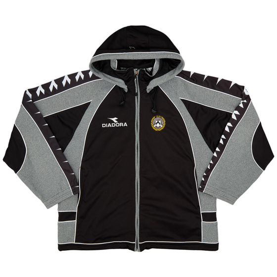 2000-01 Udinese Diadora Hooded Track Jacket - 9/10 - (M)