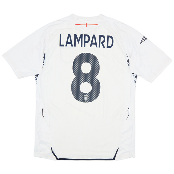 2007-09 England Home Shirt Lampard #8 - 5/10 - (M)