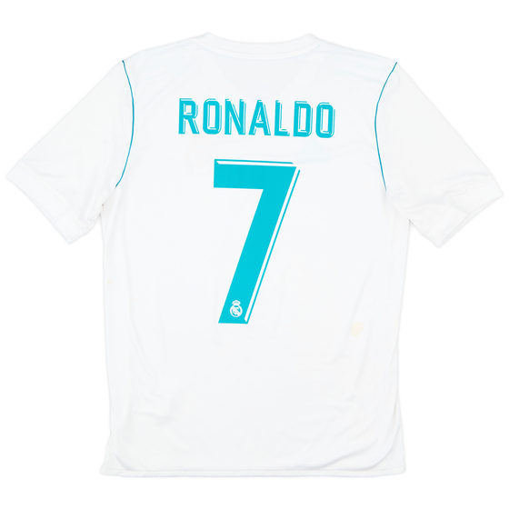 2017-18 Real Madrid Home Shirt Ronaldo #7 - 5/10 - (XL.Boys)