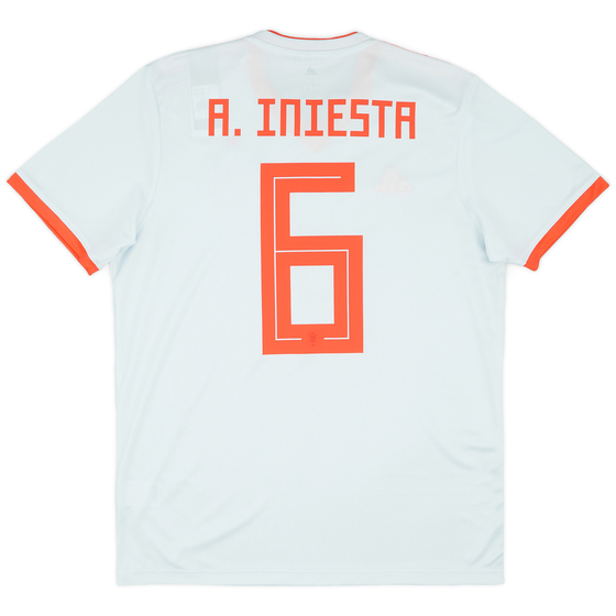 2018-19 Spain Away Shirt A.Iniesta #6