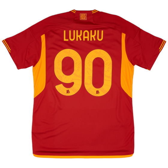 2023-24 Roma Home Shirt Lukaku #90