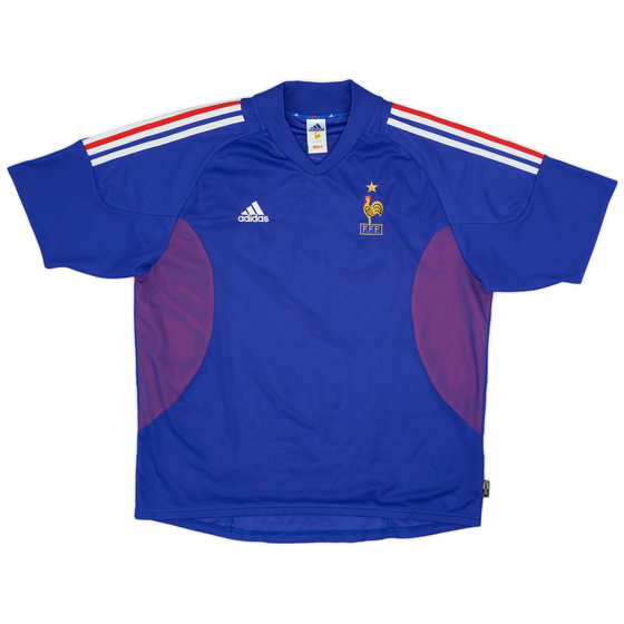 2002-04 France 'Signed' Home Shirt - 7/10 - (XL)