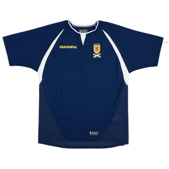 2003-05 Scotland Home Shirt - 9/10 - (XL.Boys)