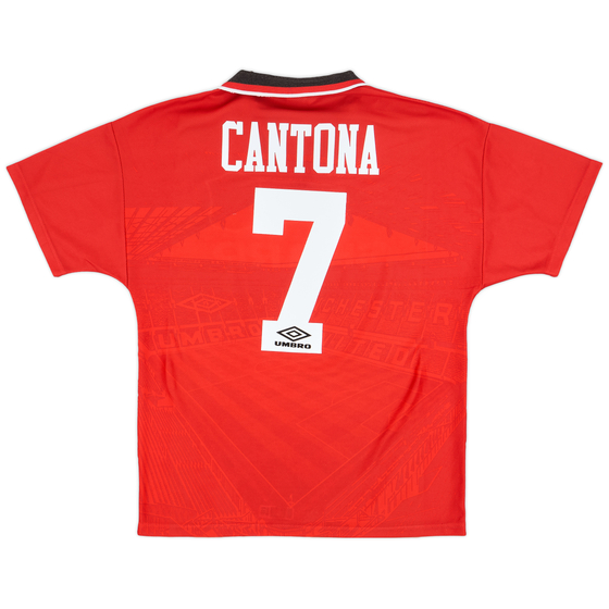 1996-98 Manchester United Home Shirt Cantona #7 - 9/10 - (M)