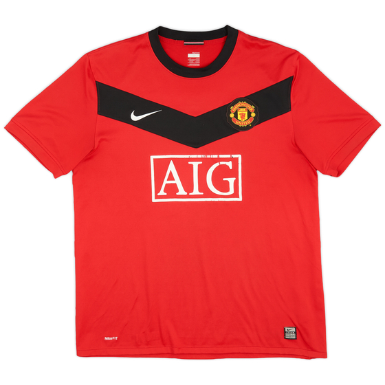 2009-10 Manchester United Home Shirt - 4/10 - (XL)