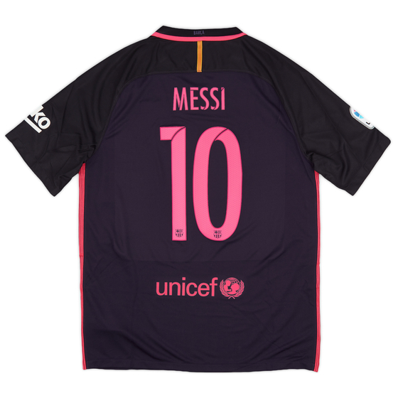 2016-17 Barcelona Away Shirt Messi #10 (L)