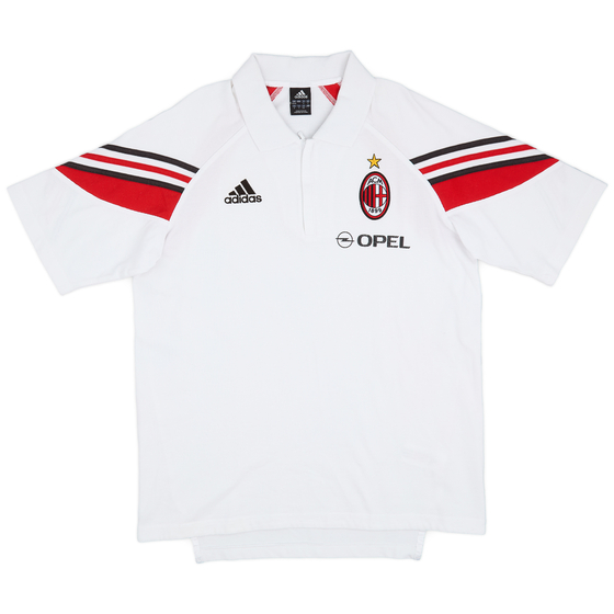 2003-04 AC Milan adidas 1/4 Zip Polo Shirt - 7/10 - (L)