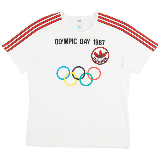 1987 adidas Olympic Day 1987 Tee - 8/10 - (L)