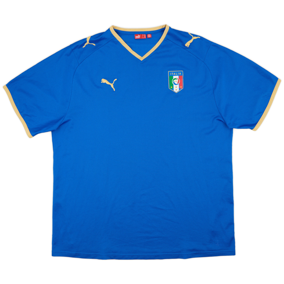 2007-08 Italy Basic Home Shirt - 9/10 - (XXL)