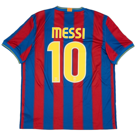 2009-10 Barcelona Home Shirt Messi #10 - 9/10 - (L)