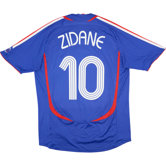 2006-07 France Home Shirt Zidane #10 - 8/10 - (L)