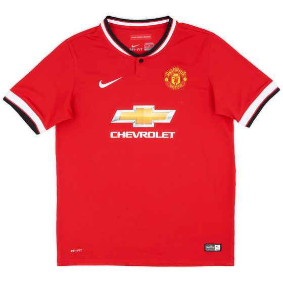 2014-15 Manchester United Home Shirt - 5/10 - (XL.Boys)