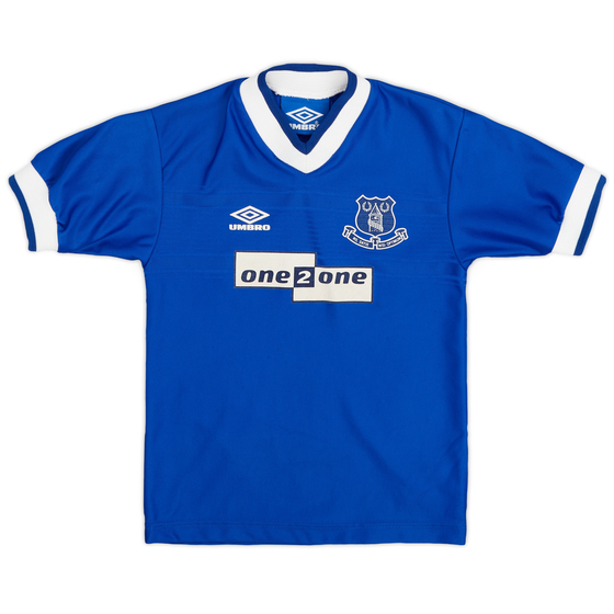 1999-00 Everton Home Shirt - 9/10 - (XS.Boys)