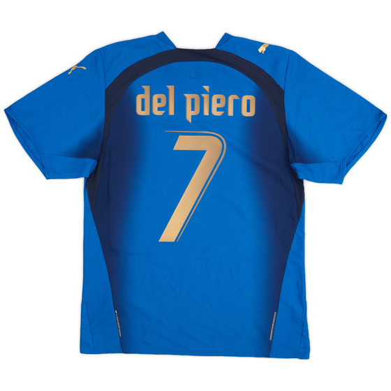 2006 Italy Home Shirt Del Piero #7 - 5/10 - (XL)