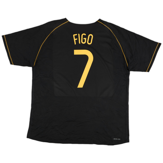 2006-07 Portugal Away Shirt Figo #7 - 9/10 - (XXL)