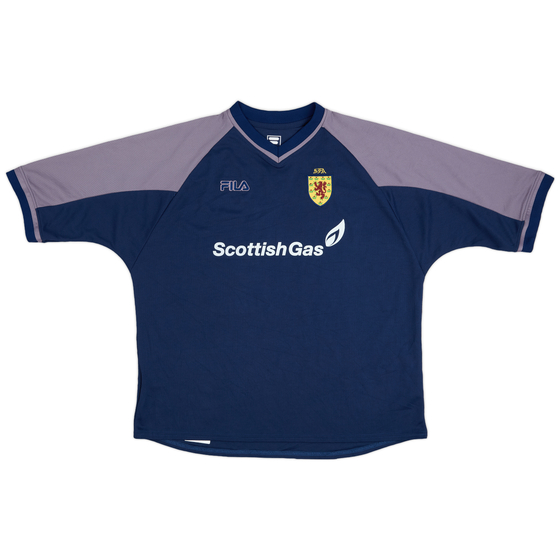 2000-02 Scotland Fila Training Shirt - 9/10 - (XL)