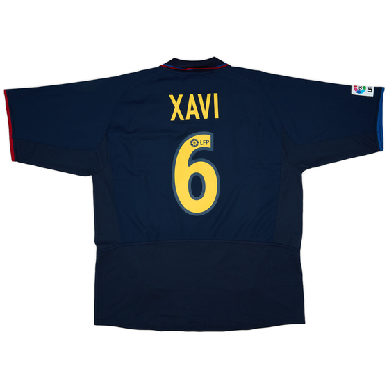2002-03 Barcelona Away Shirt Xavi #6 - 9/10 - (XXL)