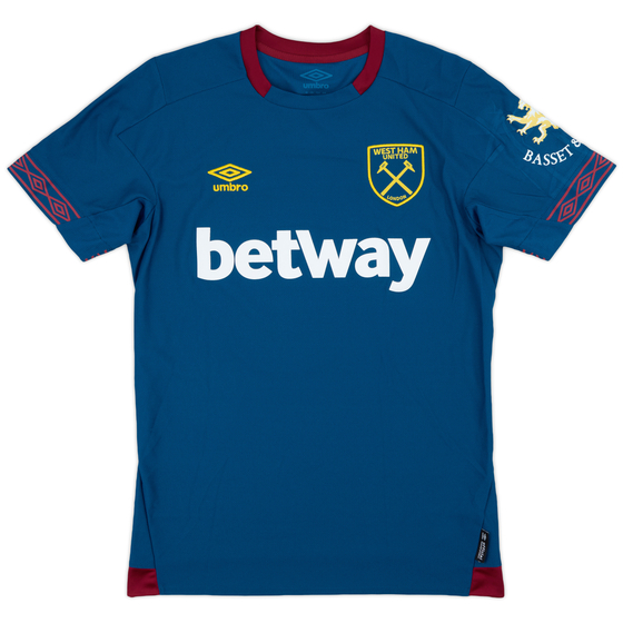 2018-19 West Ham Match Issue Away Shirt #15 (Fredericks)