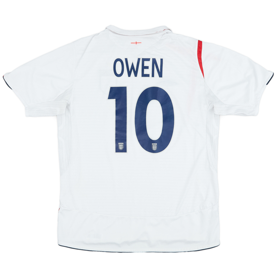 2007-09 England Home Shirt Owen #10 - 7/10 - (L)