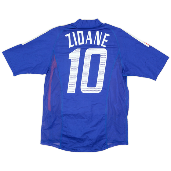 2002-04 France Player Issue Home Shirt Zidane #10 - 8/10 - (S)