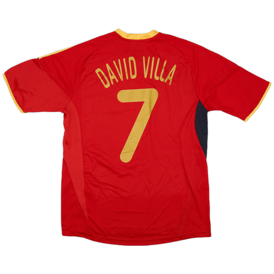 2009 Spain Home Shirt David Villa #7 - 9/10 - (M)