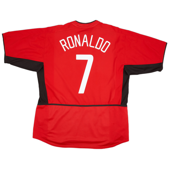 2002-04 Manchester United Home Shirt Ronaldo #7 - 6/10 - (XL)