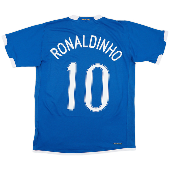 2006-07 Brazil Away Shirt Ronaldinho #10 - 9/10 - (M)