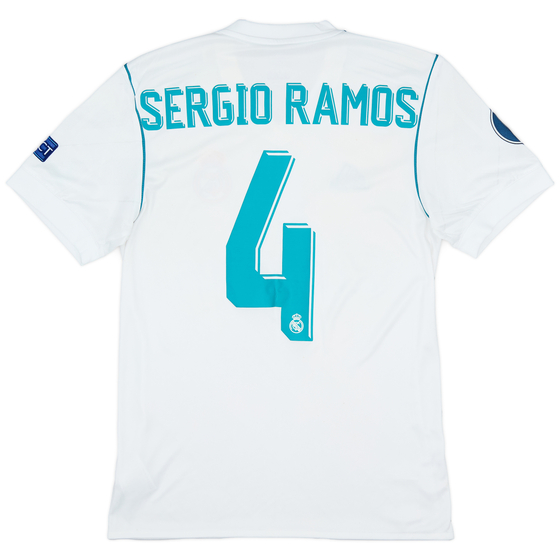 2017-18 Real Madrid Home Shirt Sergio Ramos #4 - 7/10 - (XS)